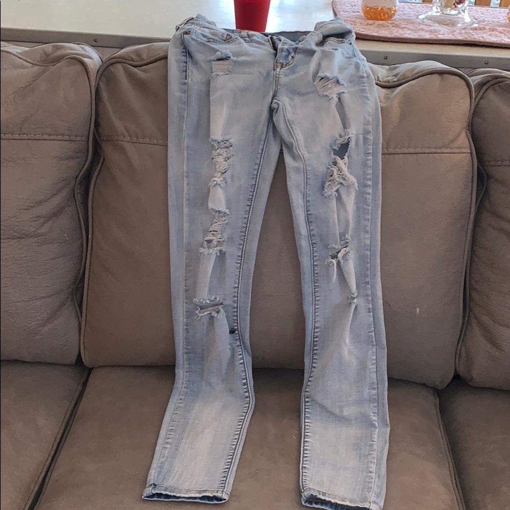 Distressed and ripped Aeropostale jeans